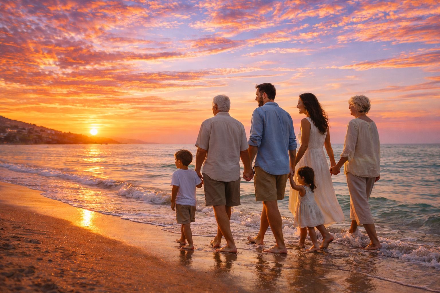ליווי פיננסי בין דורי — שלושה דורות בשקיעה